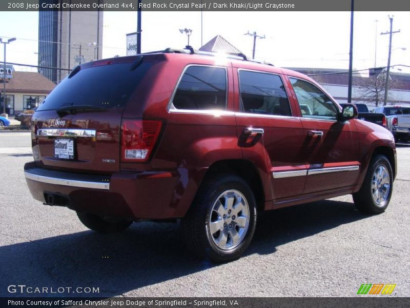 Red Rock Crystal Pearl / Dark Khaki/Light Graystone 2008 Jeep Grand Cherokee Overland 4x4
