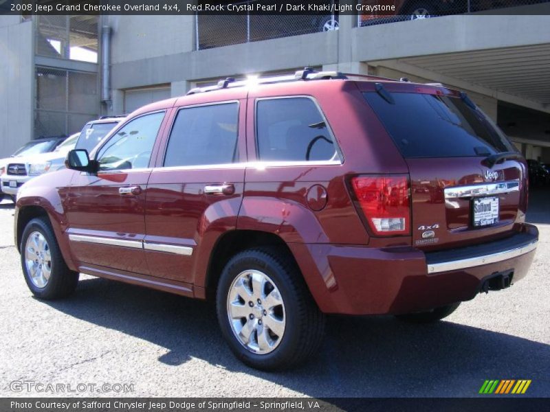 Red Rock Crystal Pearl / Dark Khaki/Light Graystone 2008 Jeep Grand Cherokee Overland 4x4
