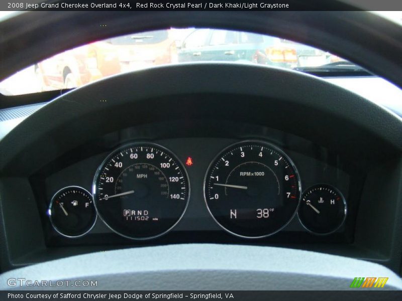 Red Rock Crystal Pearl / Dark Khaki/Light Graystone 2008 Jeep Grand Cherokee Overland 4x4