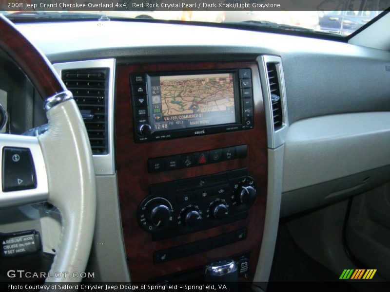 Red Rock Crystal Pearl / Dark Khaki/Light Graystone 2008 Jeep Grand Cherokee Overland 4x4