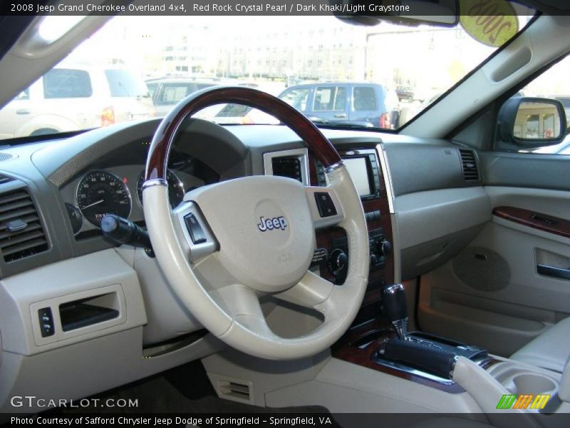 Red Rock Crystal Pearl / Dark Khaki/Light Graystone 2008 Jeep Grand Cherokee Overland 4x4