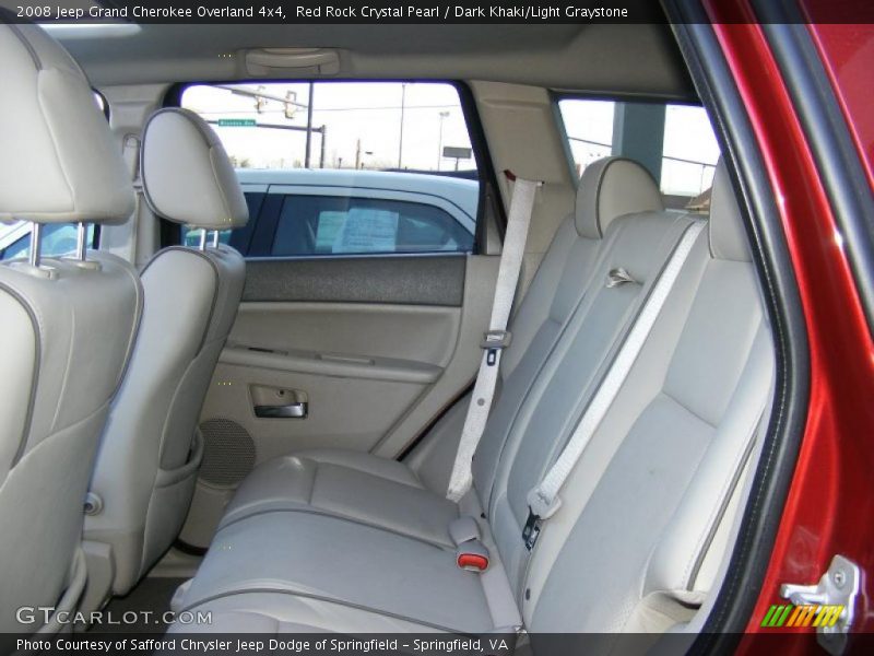 Red Rock Crystal Pearl / Dark Khaki/Light Graystone 2008 Jeep Grand Cherokee Overland 4x4