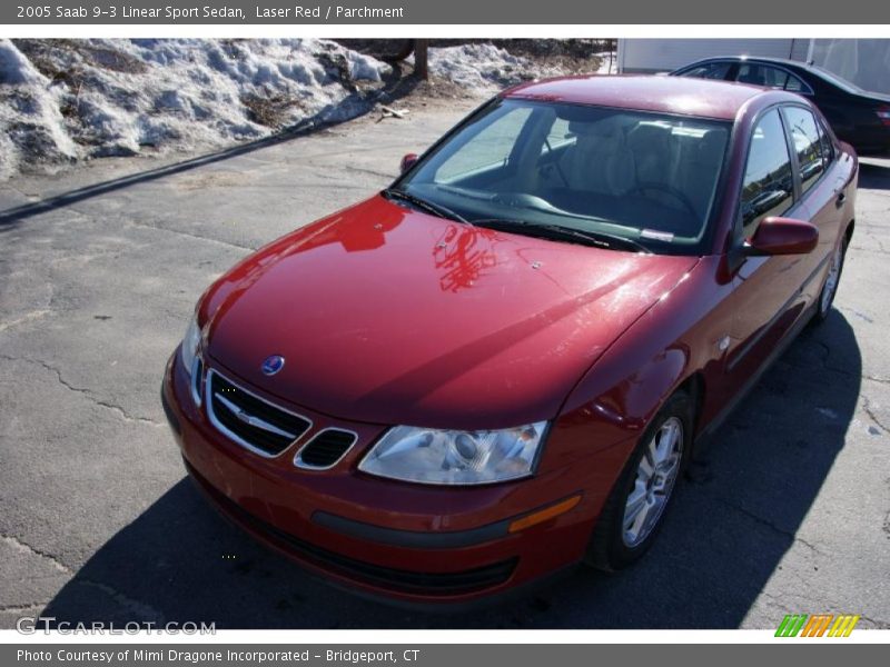 Laser Red / Parchment 2005 Saab 9-3 Linear Sport Sedan