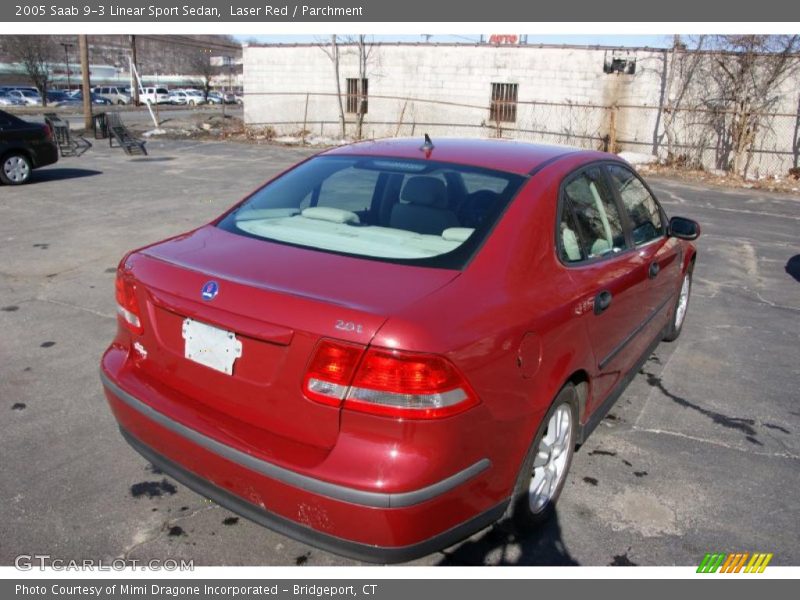 Laser Red / Parchment 2005 Saab 9-3 Linear Sport Sedan