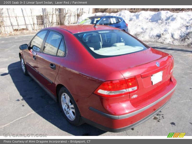 Laser Red / Parchment 2005 Saab 9-3 Linear Sport Sedan