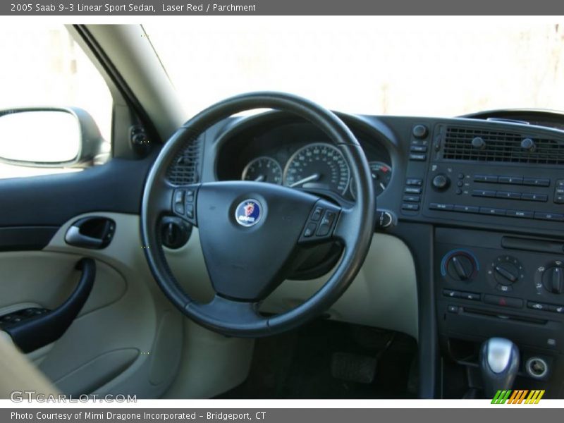Laser Red / Parchment 2005 Saab 9-3 Linear Sport Sedan