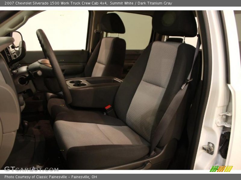 Summit White / Dark Titanium Gray 2007 Chevrolet Silverado 1500 Work Truck Crew Cab 4x4