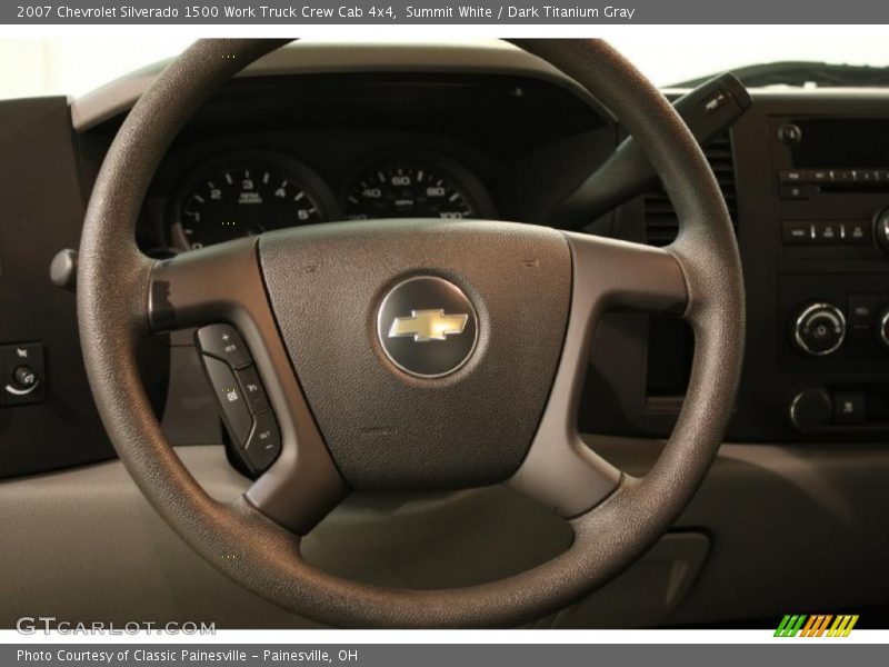 Summit White / Dark Titanium Gray 2007 Chevrolet Silverado 1500 Work Truck Crew Cab 4x4