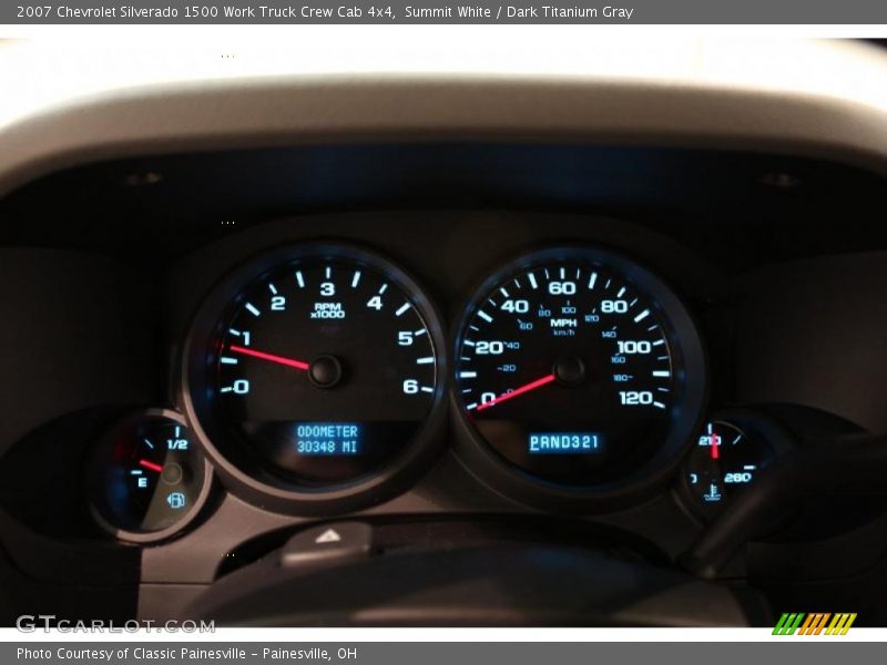 Summit White / Dark Titanium Gray 2007 Chevrolet Silverado 1500 Work Truck Crew Cab 4x4