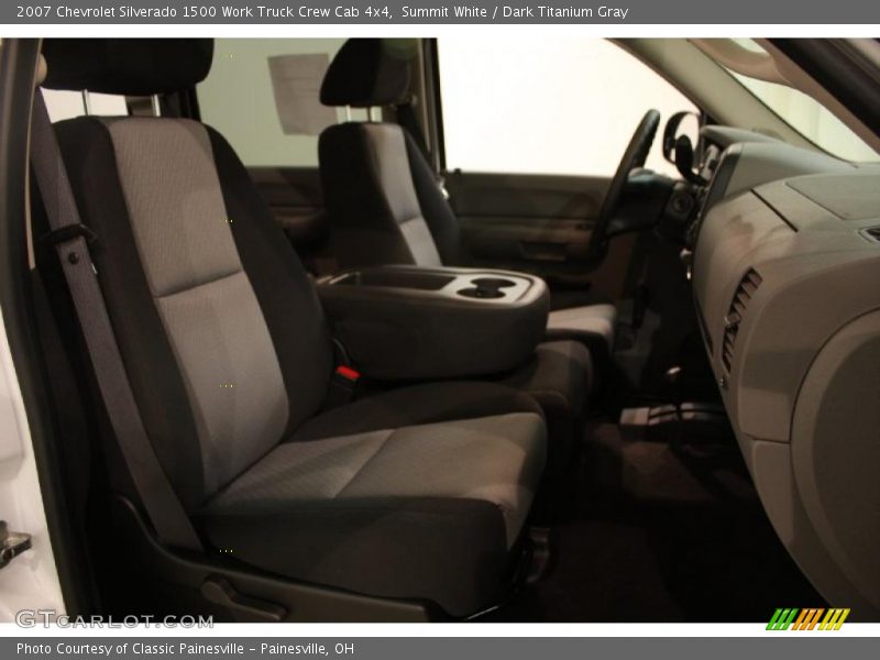 Summit White / Dark Titanium Gray 2007 Chevrolet Silverado 1500 Work Truck Crew Cab 4x4