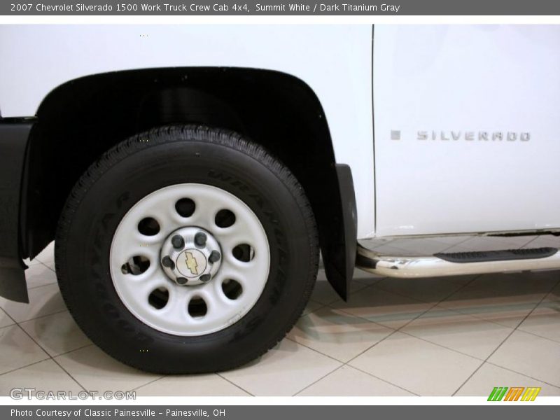 Summit White / Dark Titanium Gray 2007 Chevrolet Silverado 1500 Work Truck Crew Cab 4x4