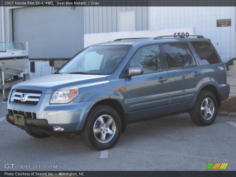 Steel Blue Metallic / Gray 2007 Honda Pilot EX-L 4WD
