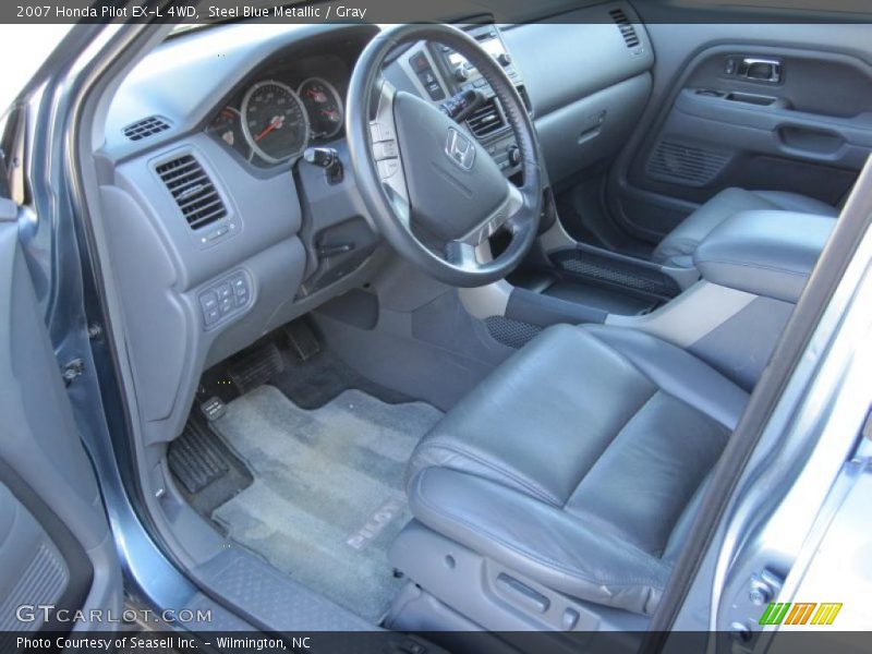 Steel Blue Metallic / Gray 2007 Honda Pilot EX-L 4WD