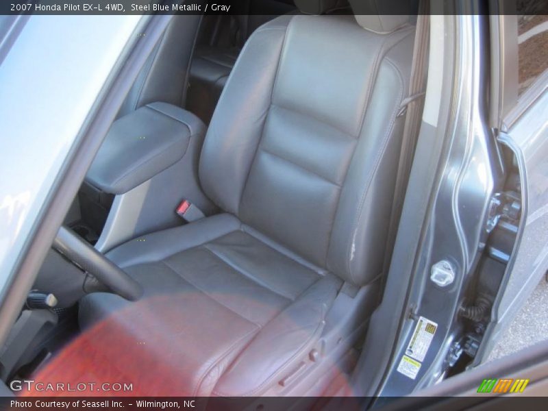 Steel Blue Metallic / Gray 2007 Honda Pilot EX-L 4WD