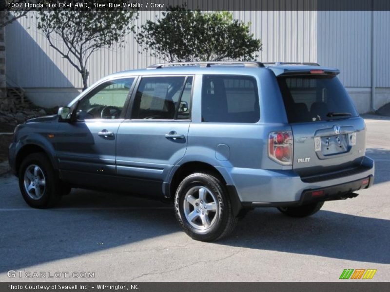 Steel Blue Metallic / Gray 2007 Honda Pilot EX-L 4WD