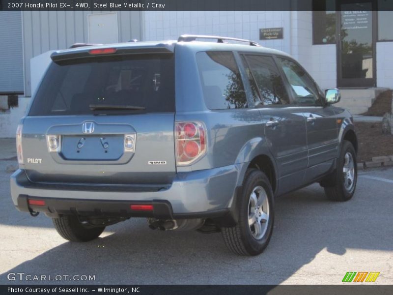 Steel Blue Metallic / Gray 2007 Honda Pilot EX-L 4WD