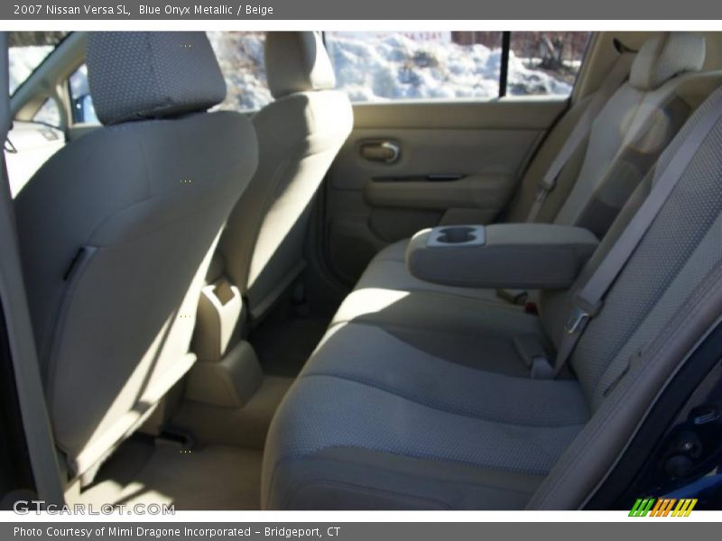 Blue Onyx Metallic / Beige 2007 Nissan Versa SL