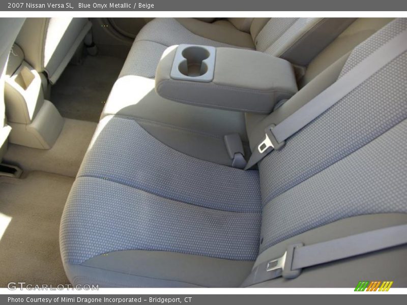 Blue Onyx Metallic / Beige 2007 Nissan Versa SL
