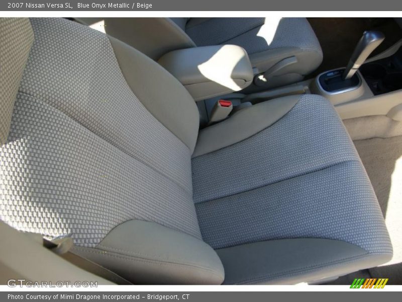 Blue Onyx Metallic / Beige 2007 Nissan Versa SL