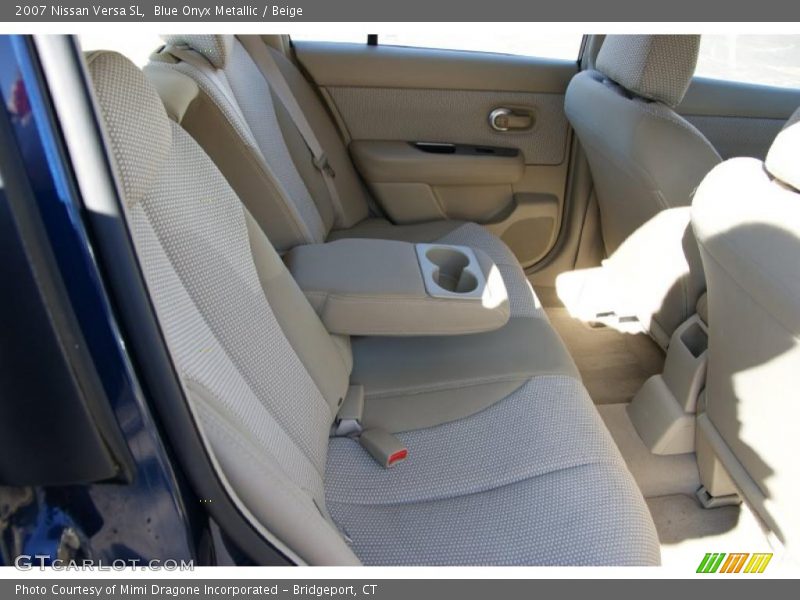 Blue Onyx Metallic / Beige 2007 Nissan Versa SL