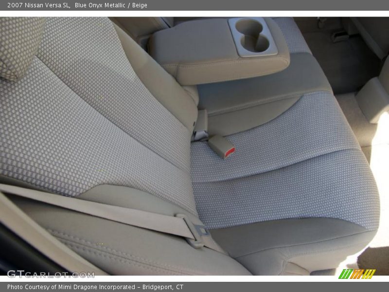 Blue Onyx Metallic / Beige 2007 Nissan Versa SL