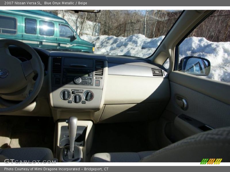 Blue Onyx Metallic / Beige 2007 Nissan Versa SL