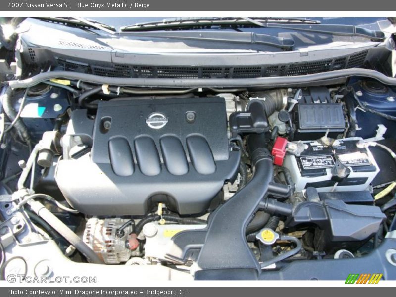 Blue Onyx Metallic / Beige 2007 Nissan Versa SL