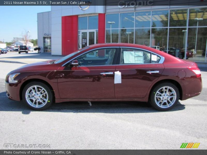 Tuscan Sun / Cafe Latte 2011 Nissan Maxima 3.5 SV