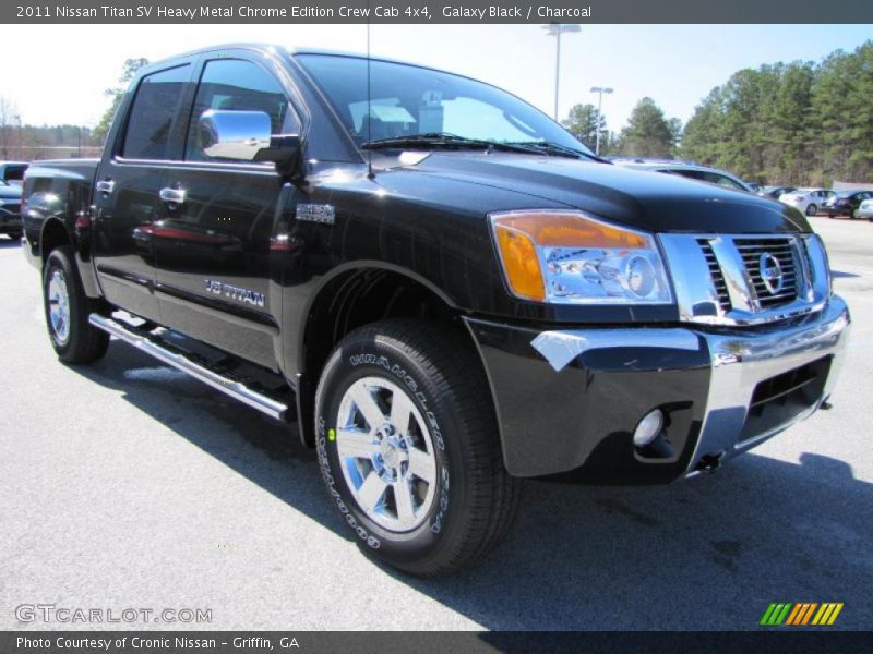 Front 3/4 View of 2011 Titan SV Heavy Metal Chrome Edition Crew Cab 4x4