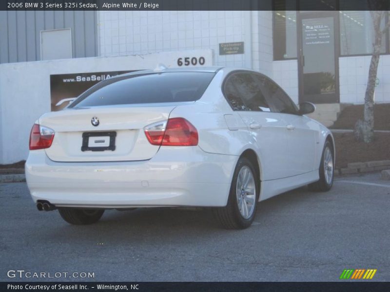 Alpine White / Beige 2006 BMW 3 Series 325i Sedan