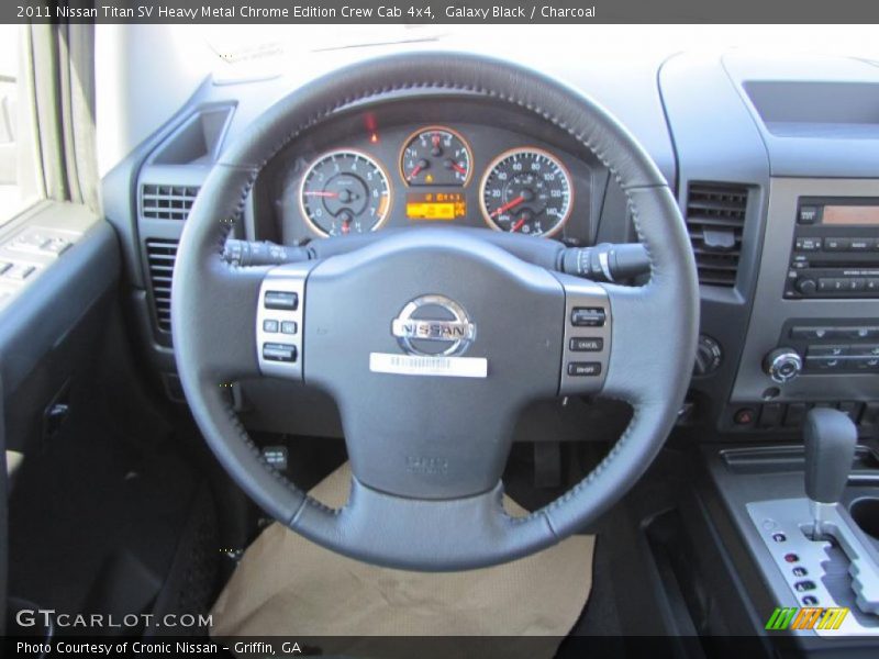  2011 Titan SV Heavy Metal Chrome Edition Crew Cab 4x4 Steering Wheel