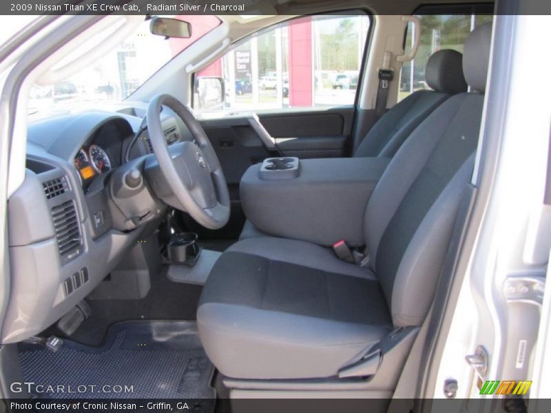 Radiant Silver / Charcoal 2009 Nissan Titan XE Crew Cab