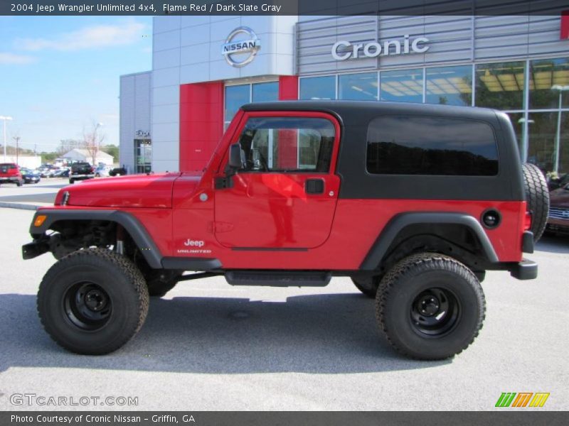 Flame Red / Dark Slate Gray 2004 Jeep Wrangler Unlimited 4x4