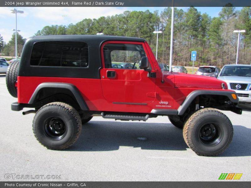 Flame Red / Dark Slate Gray 2004 Jeep Wrangler Unlimited 4x4