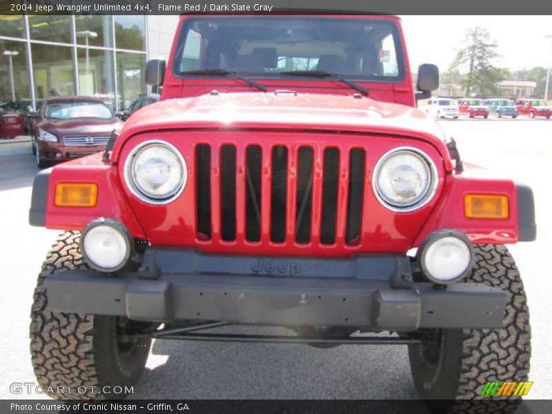 Flame Red / Dark Slate Gray 2004 Jeep Wrangler Unlimited 4x4
