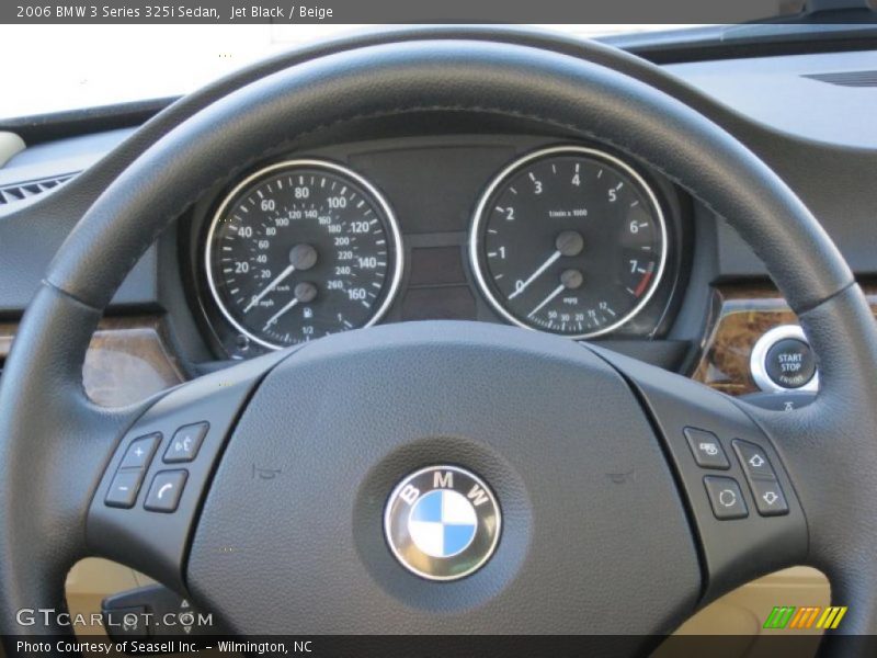 Jet Black / Beige 2006 BMW 3 Series 325i Sedan