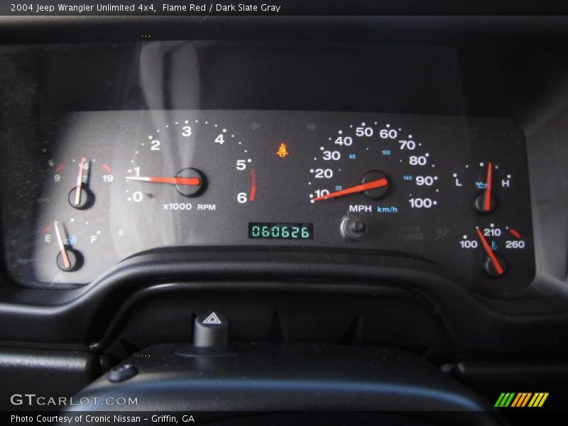 Flame Red / Dark Slate Gray 2004 Jeep Wrangler Unlimited 4x4