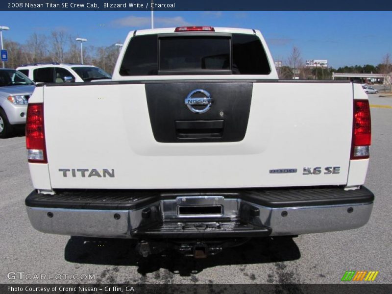Blizzard White / Charcoal 2008 Nissan Titan SE Crew Cab