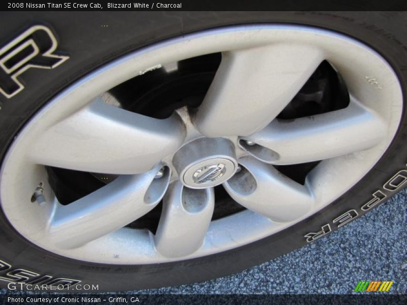 Blizzard White / Charcoal 2008 Nissan Titan SE Crew Cab