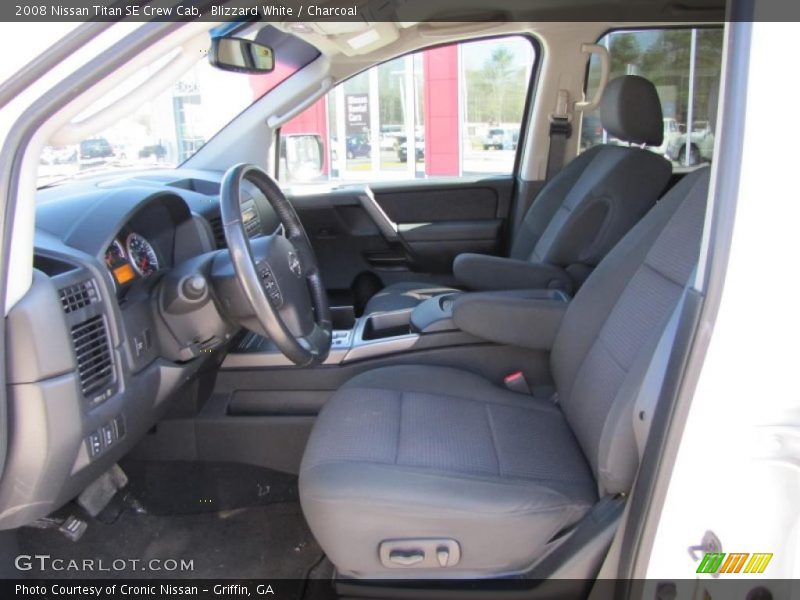 Blizzard White / Charcoal 2008 Nissan Titan SE Crew Cab