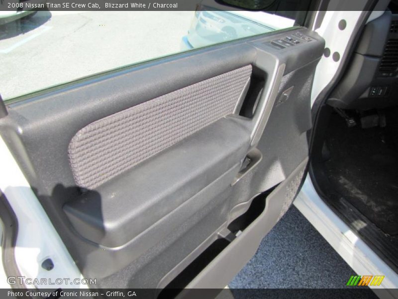 Blizzard White / Charcoal 2008 Nissan Titan SE Crew Cab