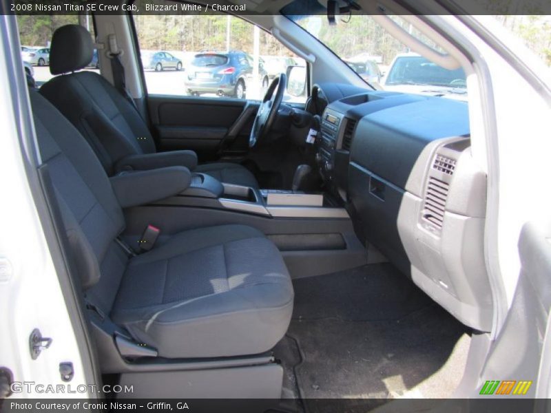 Blizzard White / Charcoal 2008 Nissan Titan SE Crew Cab