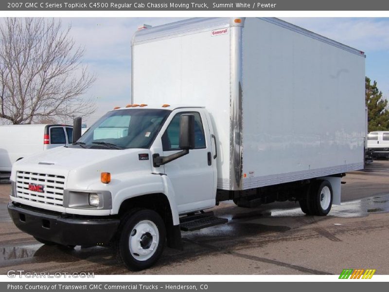 Summit White / Pewter 2007 GMC C Series TopKick C4500 Regular Cab Chassis Moving Truck