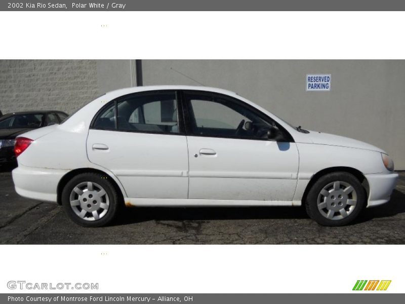 Polar White / Gray 2002 Kia Rio Sedan