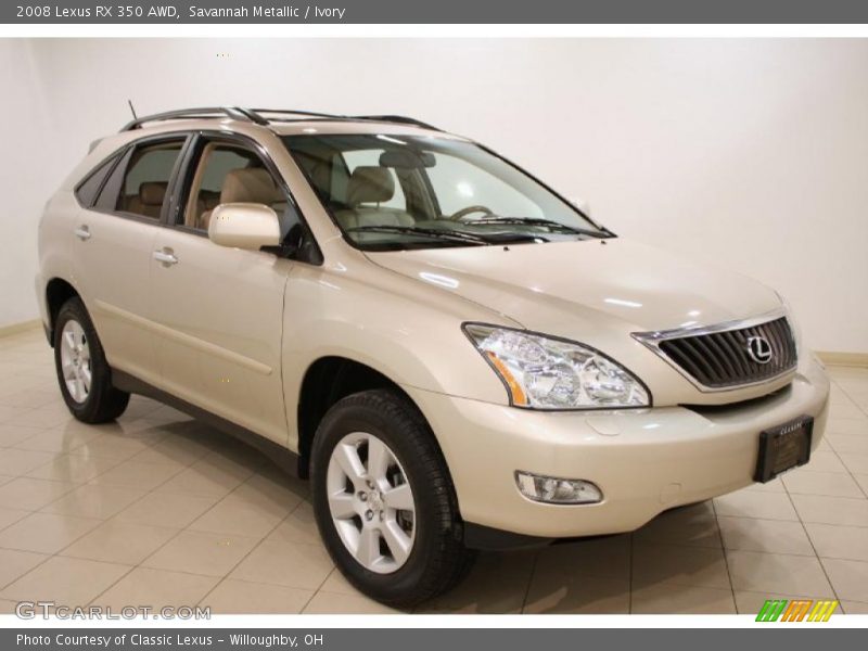 Savannah Metallic / Ivory 2008 Lexus RX 350 AWD