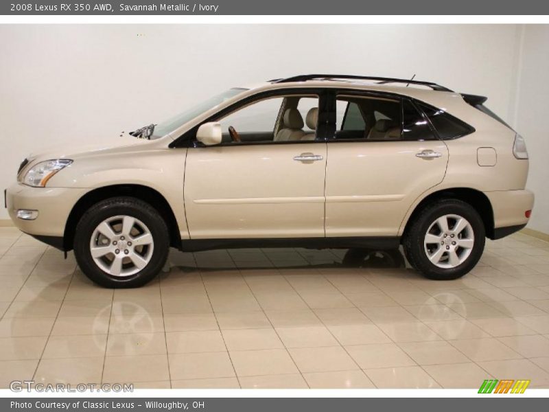 Savannah Metallic / Ivory 2008 Lexus RX 350 AWD