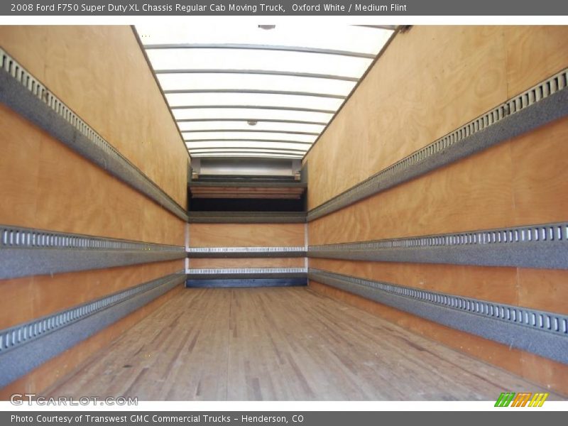 Oxford White / Medium Flint 2008 Ford F750 Super Duty XL Chassis Regular Cab Moving Truck