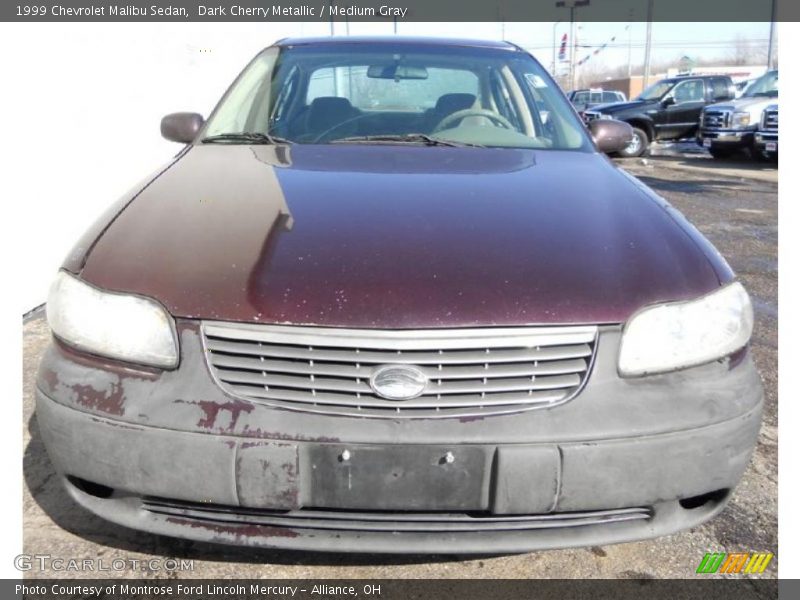 Dark Cherry Metallic / Medium Gray 1999 Chevrolet Malibu Sedan