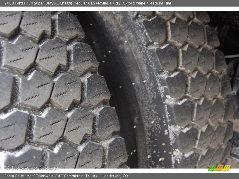 Oxford White / Medium Flint 2008 Ford F750 Super Duty XL Chassis Regular Cab Moving Truck