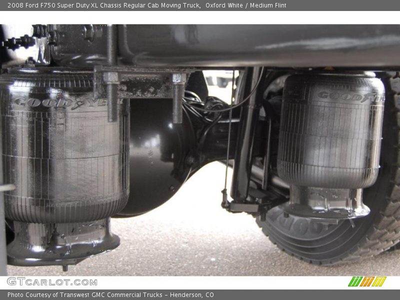 Oxford White / Medium Flint 2008 Ford F750 Super Duty XL Chassis Regular Cab Moving Truck